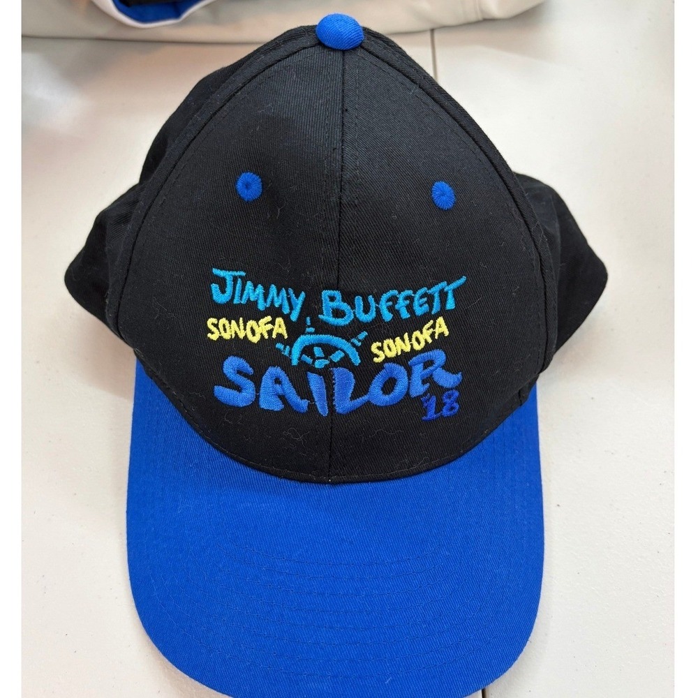 Jimmy Buffett Son of a Son of a Sailor 2018 Tour Hat Cobra Black Blue PTC-2